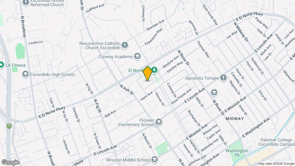 1263 Marjorie Pl Map and Location Details