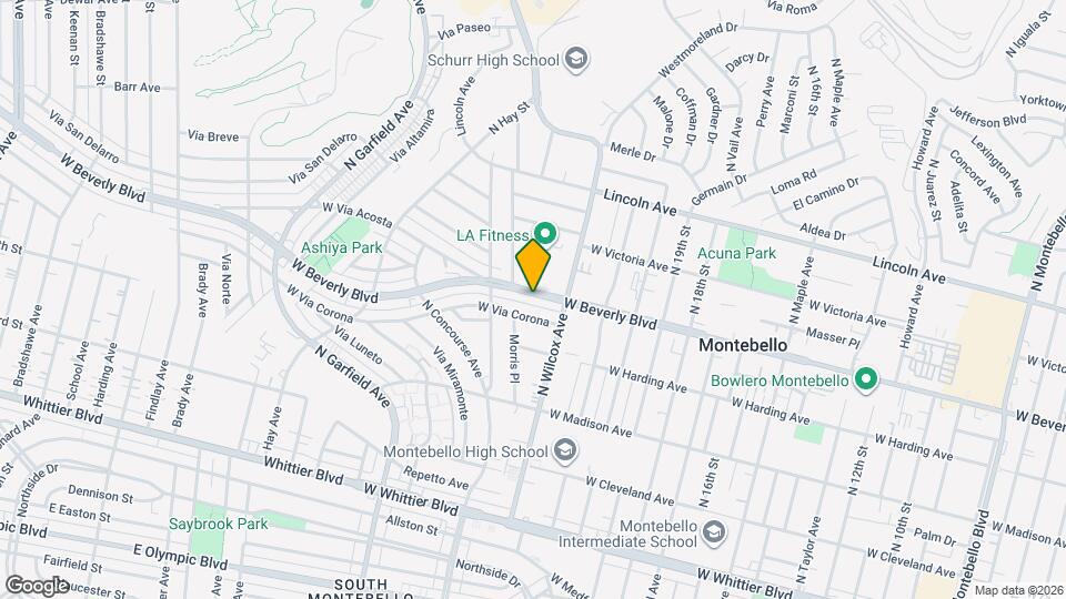 2227 W Beverly Blvd, Unit 2227 Mapa y Detalles de la Ubicación