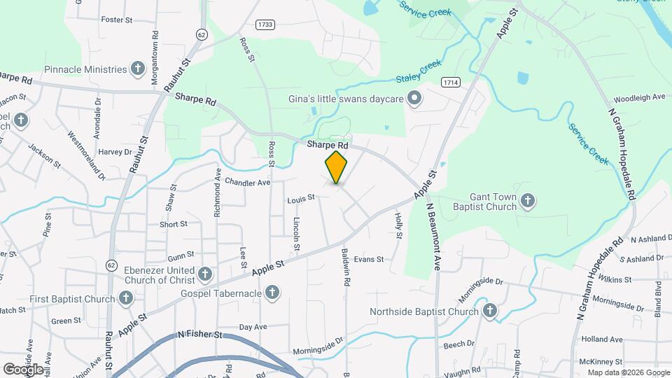 1104 Chandler Ave Map and Location Details