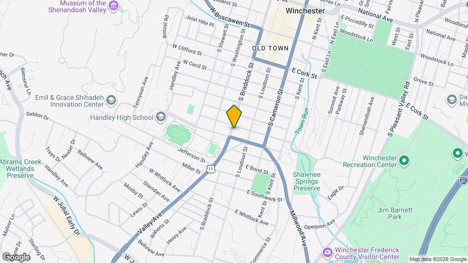 808 S Braddock St Map and Location Details