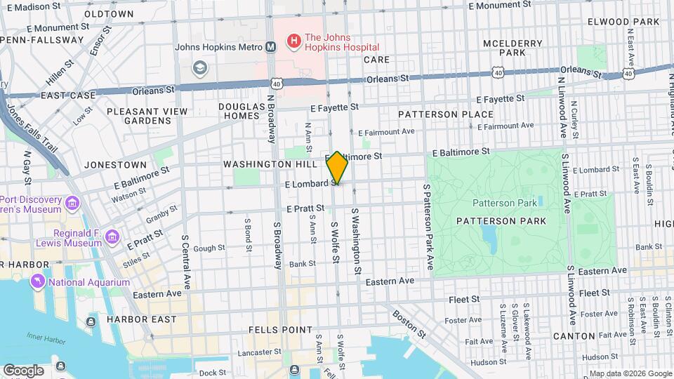 105 S Wolfe St Mapa y Detalles de la Ubicación