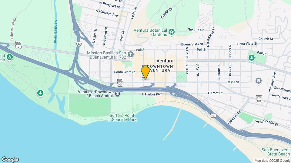 309-327 E Thompson Blvd Mapa y Detalles de la Ubicación