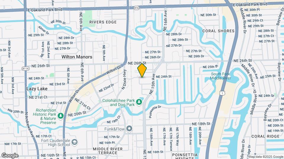 1380 NE 24th St Map and Location Details