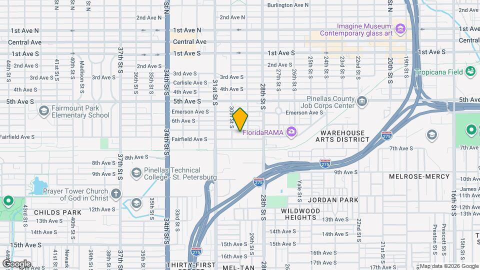 2 Bed/1 Bath - Unit B Map and Location Details