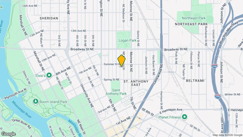 646 NE Madison St Map and Location Details
