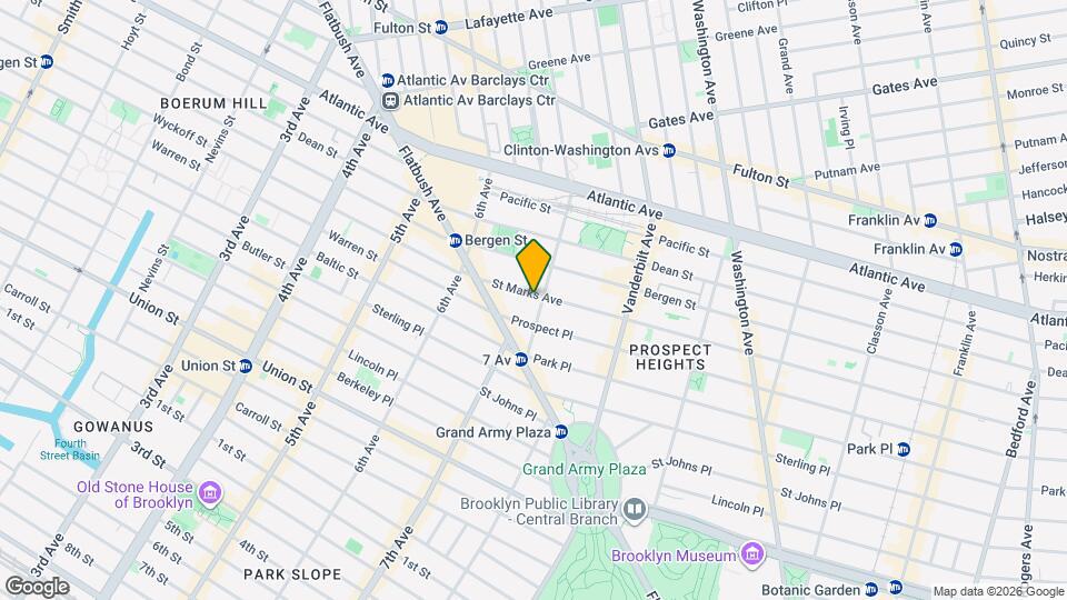 135 St Marks Ave Map and Location Details