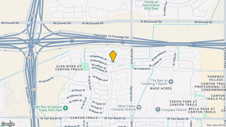 1256 N 165th Dr Map and Location Details