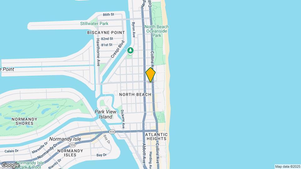 7600 Collins Ave, Unit 404 Map and Location Details