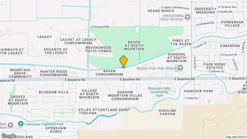 3434 E Baseline Rd Map and Location Details