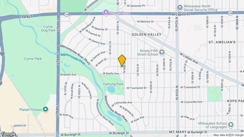 3521-3521 N 99th St Map and Location Details