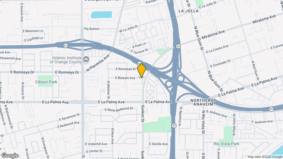 2526 E Balsam Ave Map and Location Details