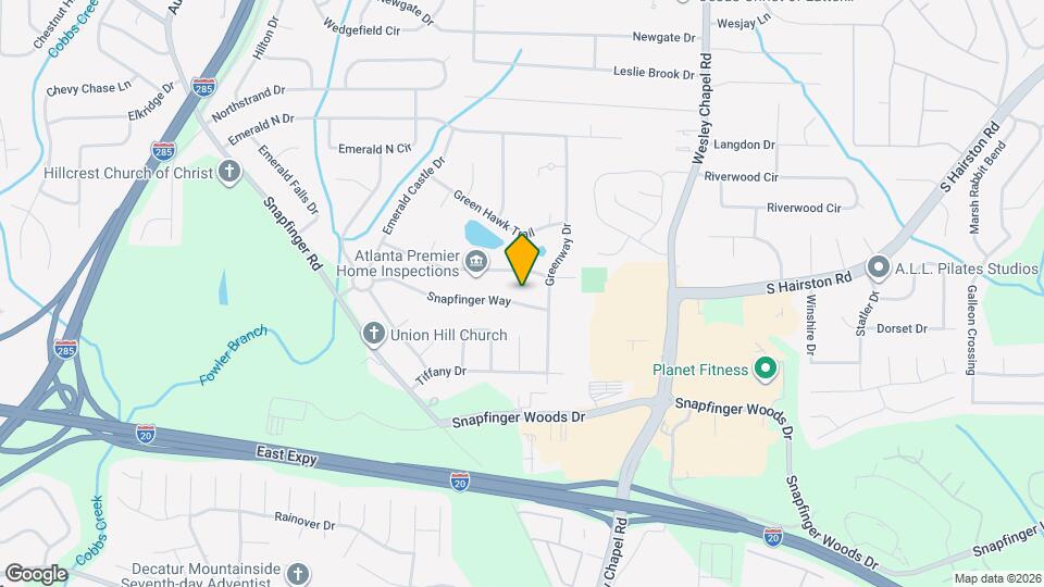 4116 Snapfinger Way Map and Location Details