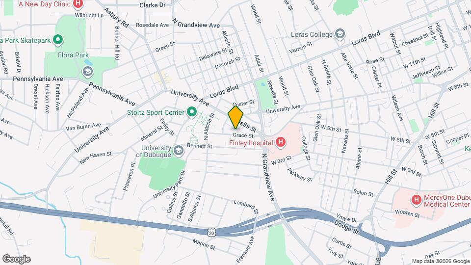 1865 Grace St Map and Location Details