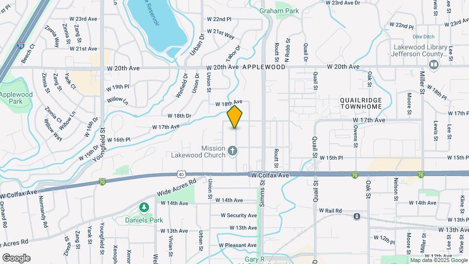 1653 Tabor St Map and Location Details