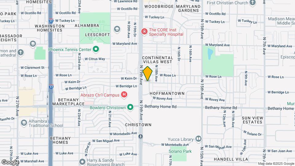 6140 N 18th Dr Map and Location Details