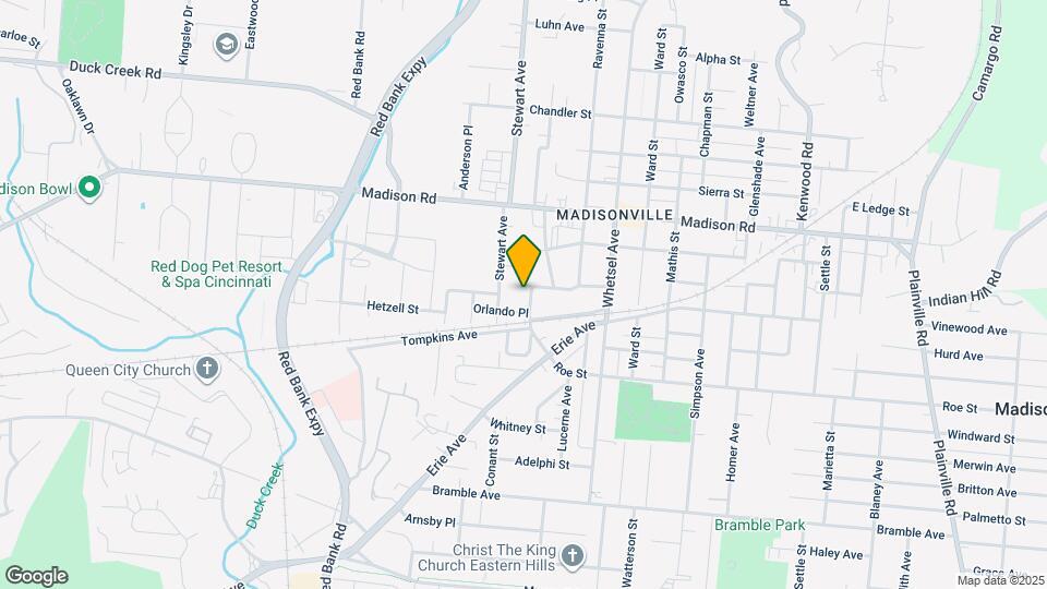 4723 Peabody Ave Map and Location Details