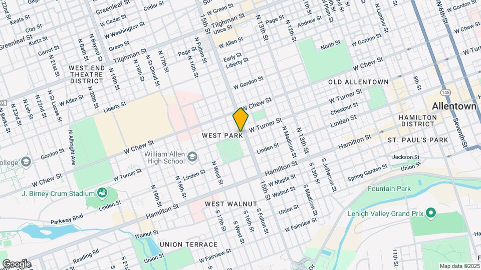 1501 W Turner St Map and Location Details