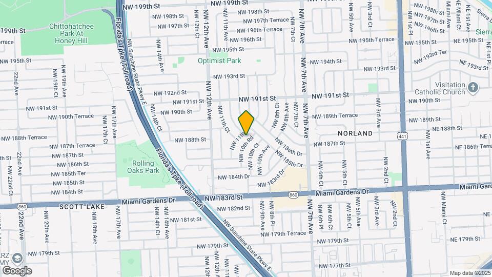 18740 NW 10th Rd Map and Location Details