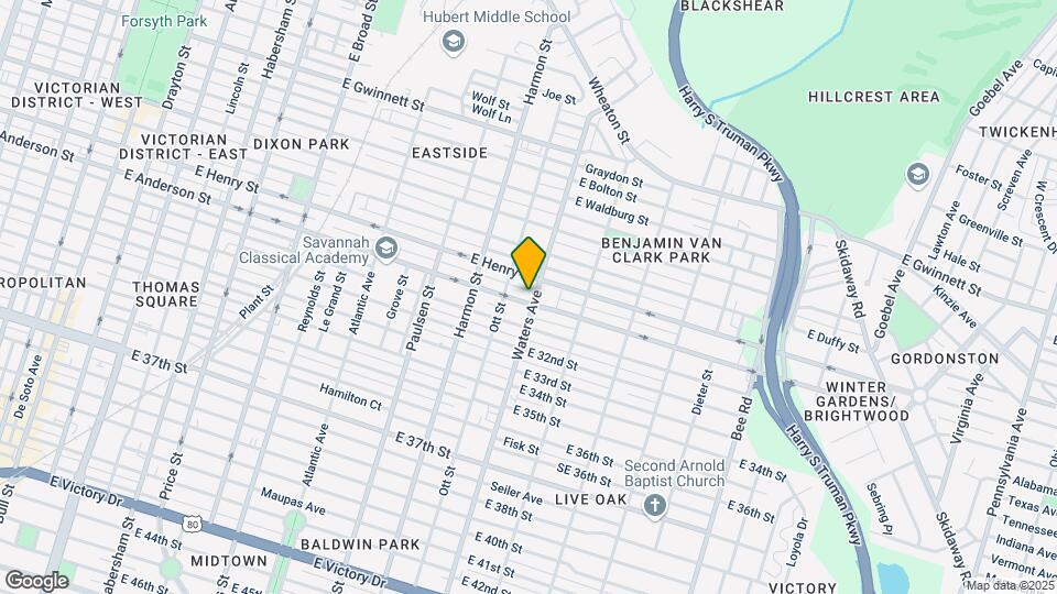 1020 E Anderson St Map and Location Details
