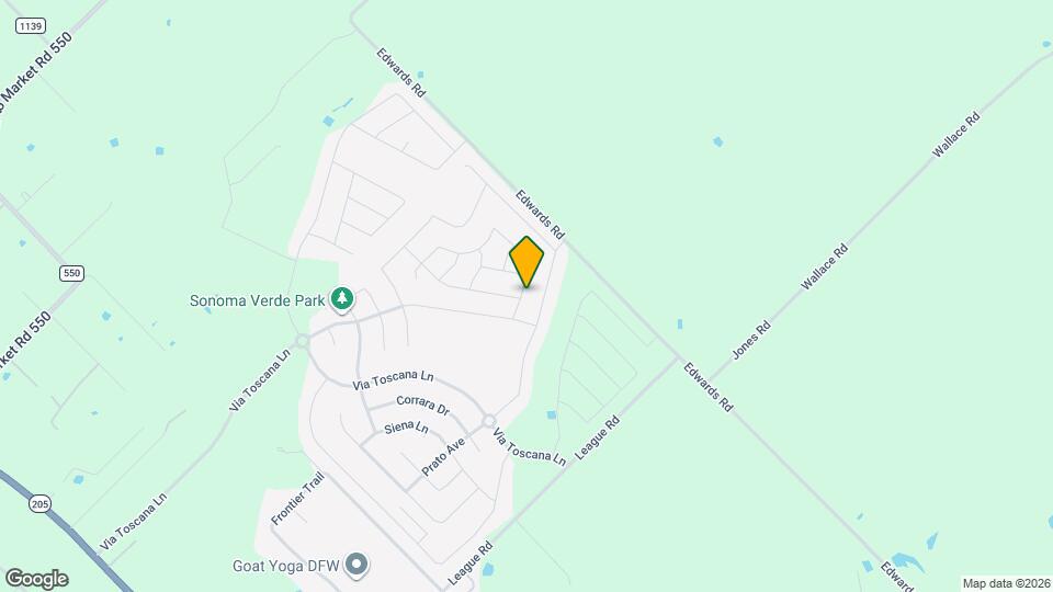 1825 Tuscany Dr Map and Location Details