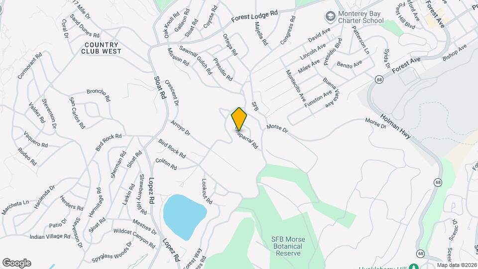 1154 Chaparral Rd Map and Location Details