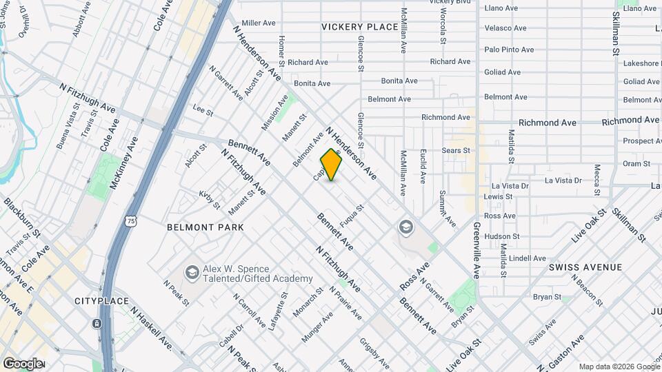 2304 N Garrett Ave Map and Location Details