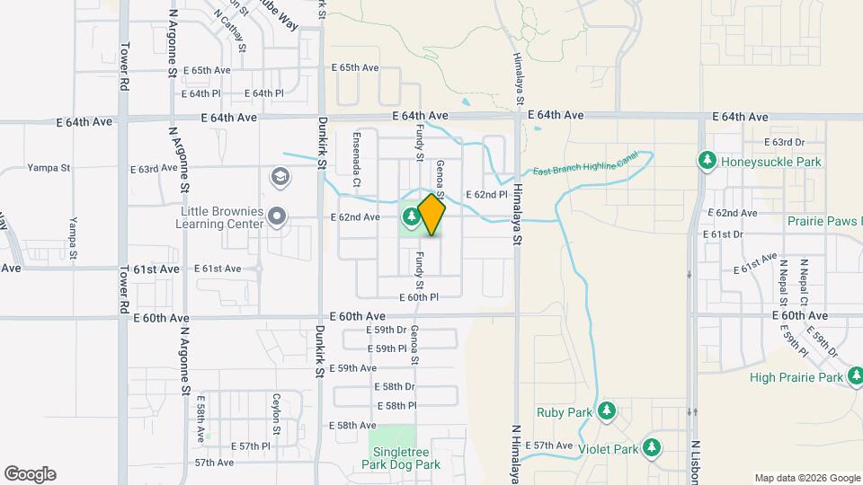 19760 E 61st Dr, Unit 318 Mapa y Detalles de la Ubicación