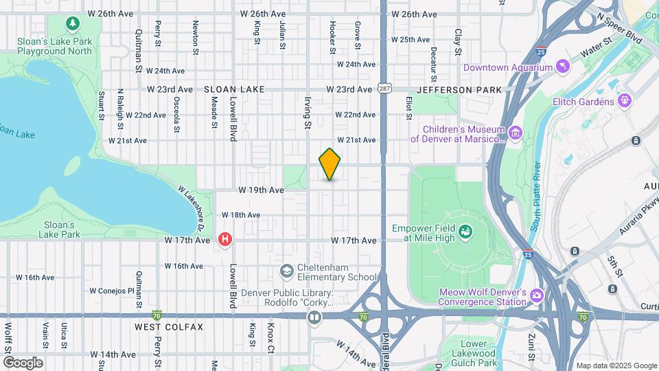 3201 W 19th Ave Map and Location Details