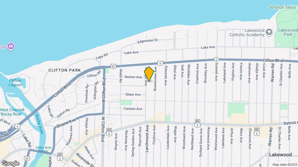 1253 Granger Ave Map and Location Details