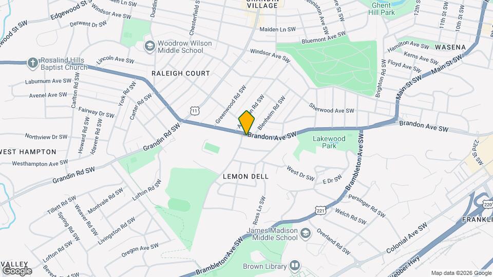 1668 Brandon Ave SW Map and Location Details