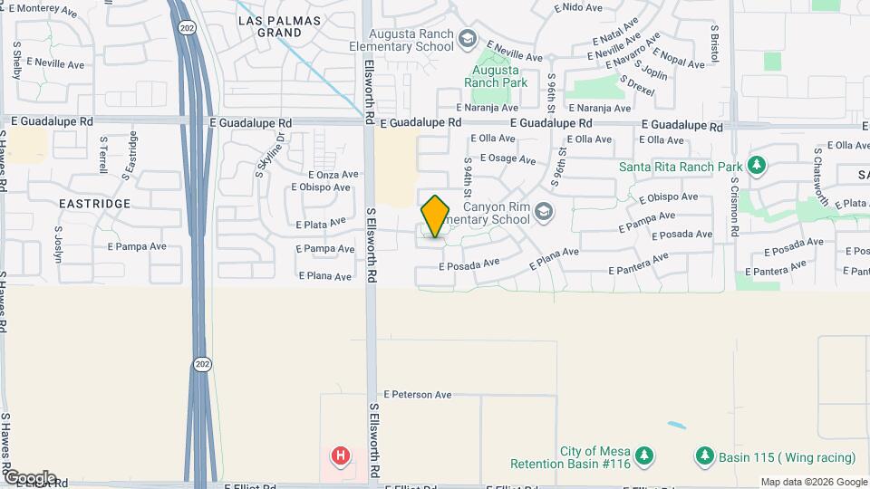 9326 E Pampa Ave Map and Location Details