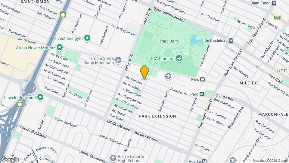 7905 Querbes Av Map and Location Details