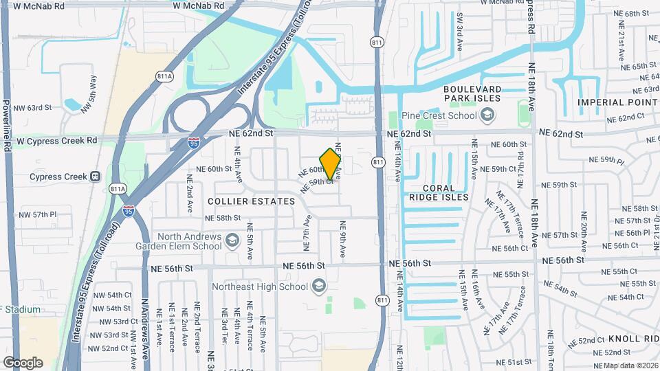 830 NE 59th Ct Map and Location Details