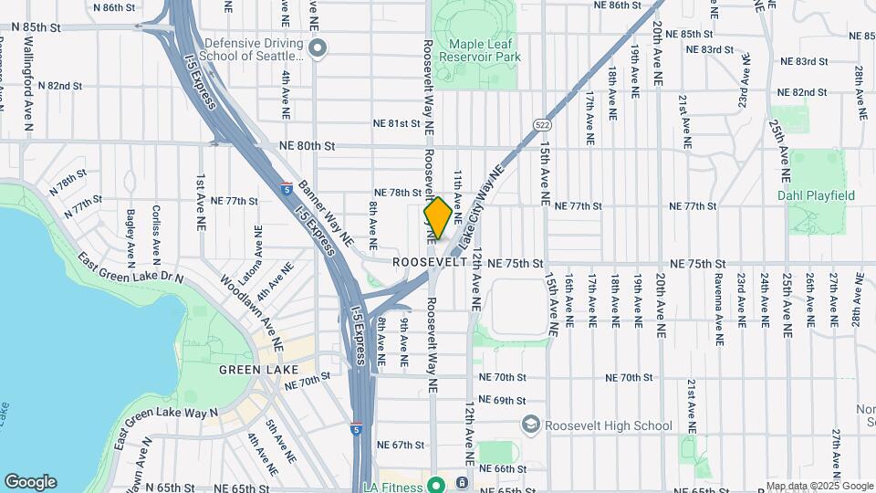 7510 Roosevelt Way NE Map and Location Details