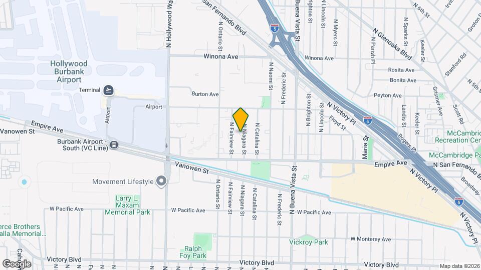 2253 N Niagara St, Unit C Map and Location Details