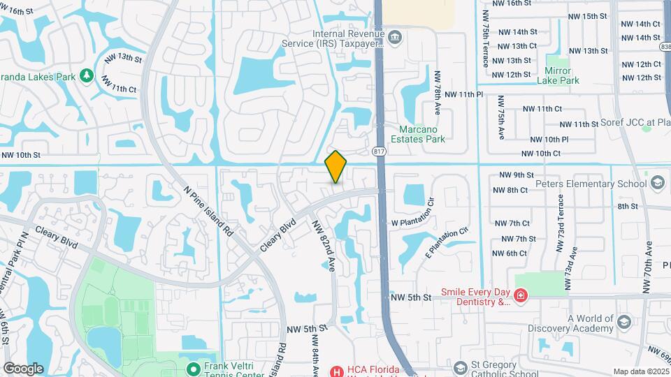 834 NW 81st Way Map and Location Details