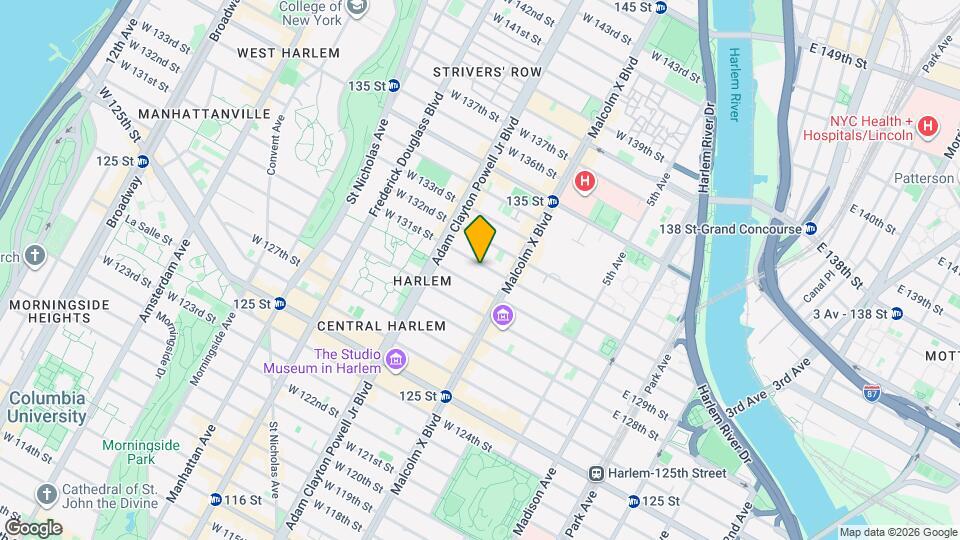 124 W 131st St Mapa y Detalles de la Ubicación