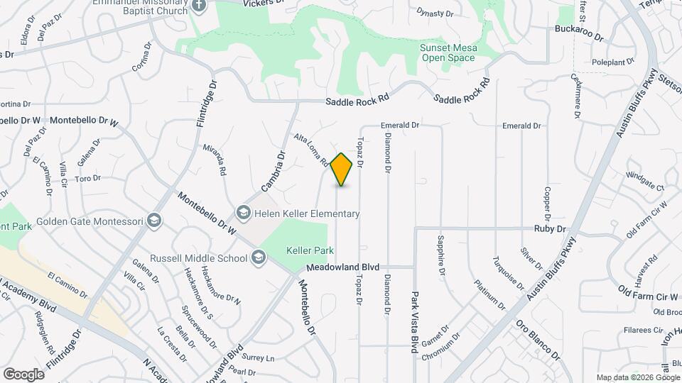 5219 Alta Loma Rd Map and Location Details