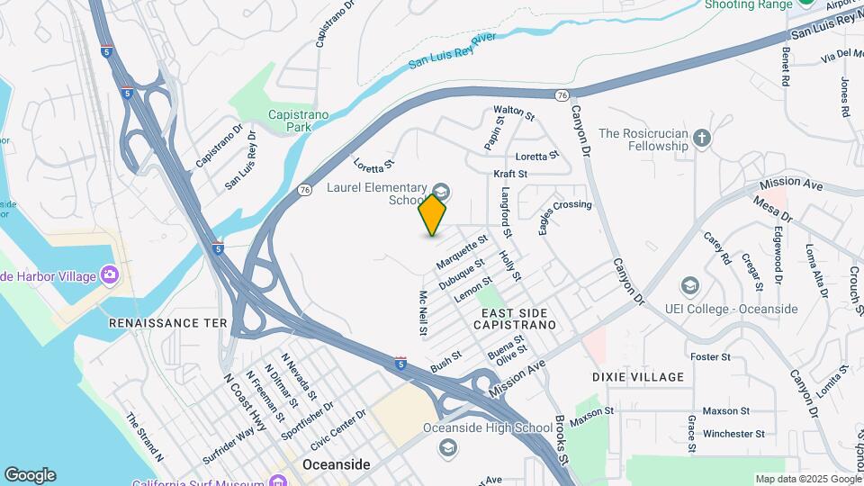1410 Shoshone St Map and Location Details