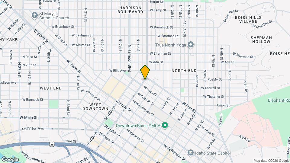 808 N 15th St Map and Location Details