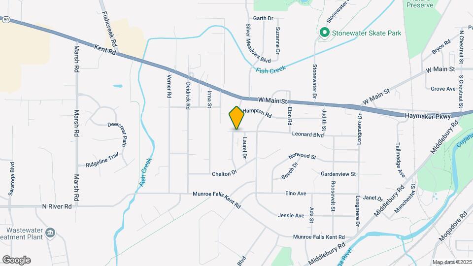 1250 Overbrook Dr Map and Location Details