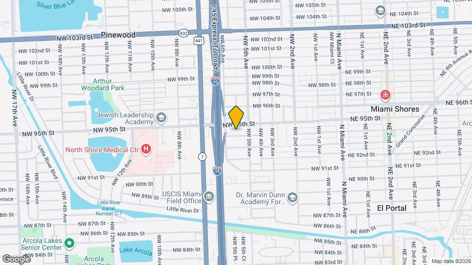 555 NW 94th St Map and Location Details