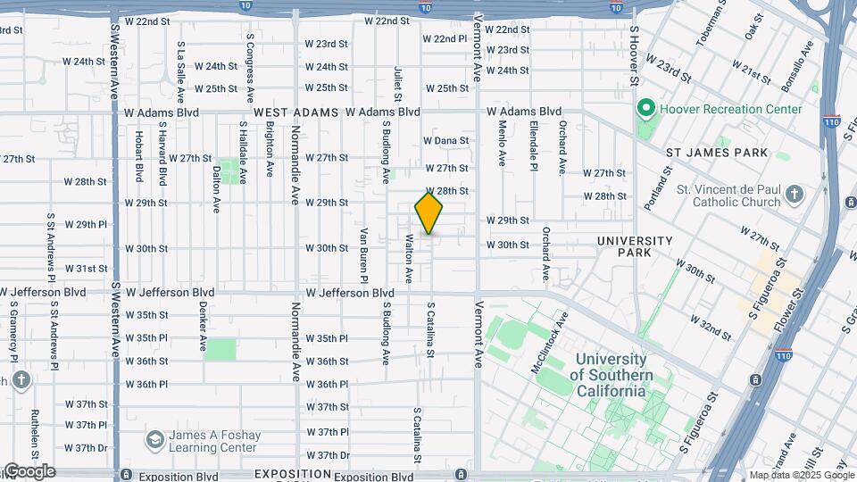 2937-2939 S Catalina St Map and Location Details