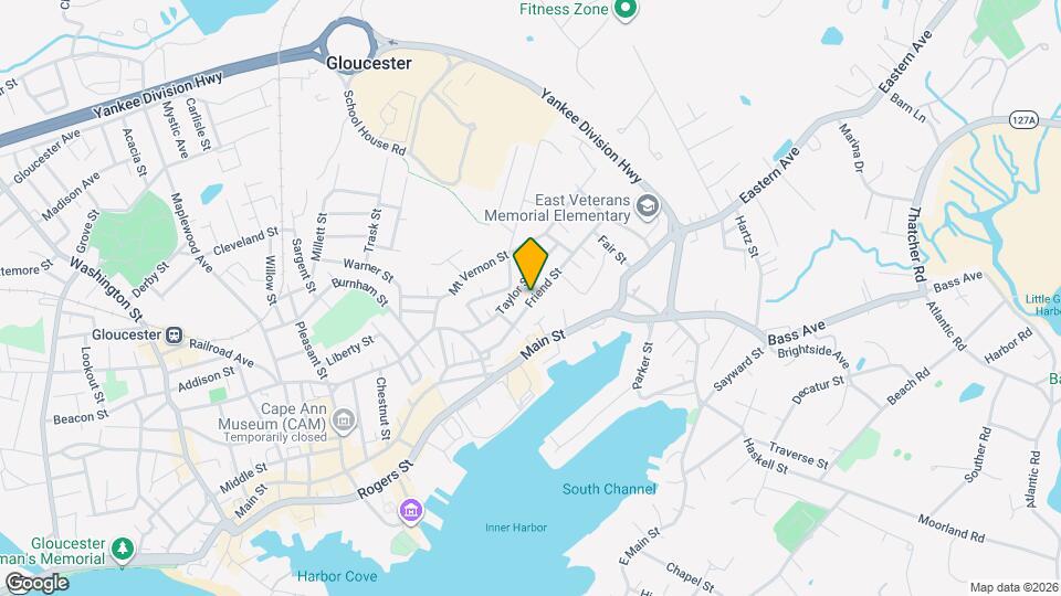 38 Friend St Map and Location Details