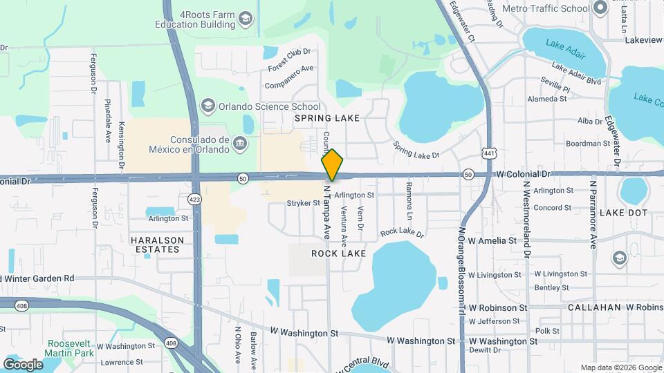 637 N Tampa Ave Map and Location Details