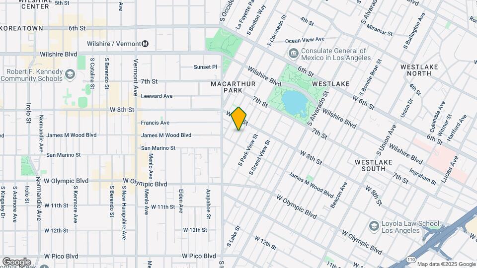 833 S Carondelet St Map and Location Details