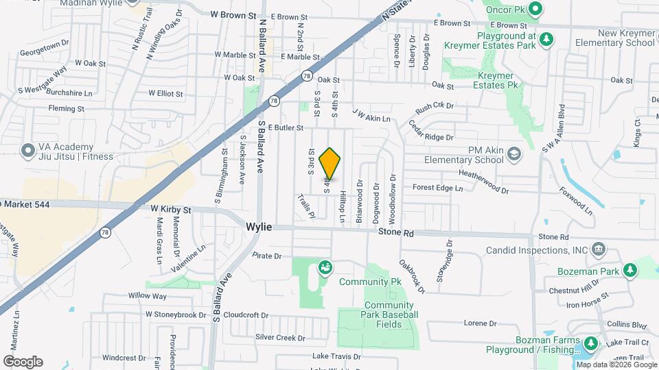 327 S 4th St Map and Location Details