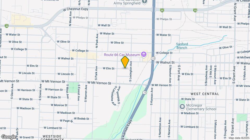 1820 W Elm St Map and Location Details