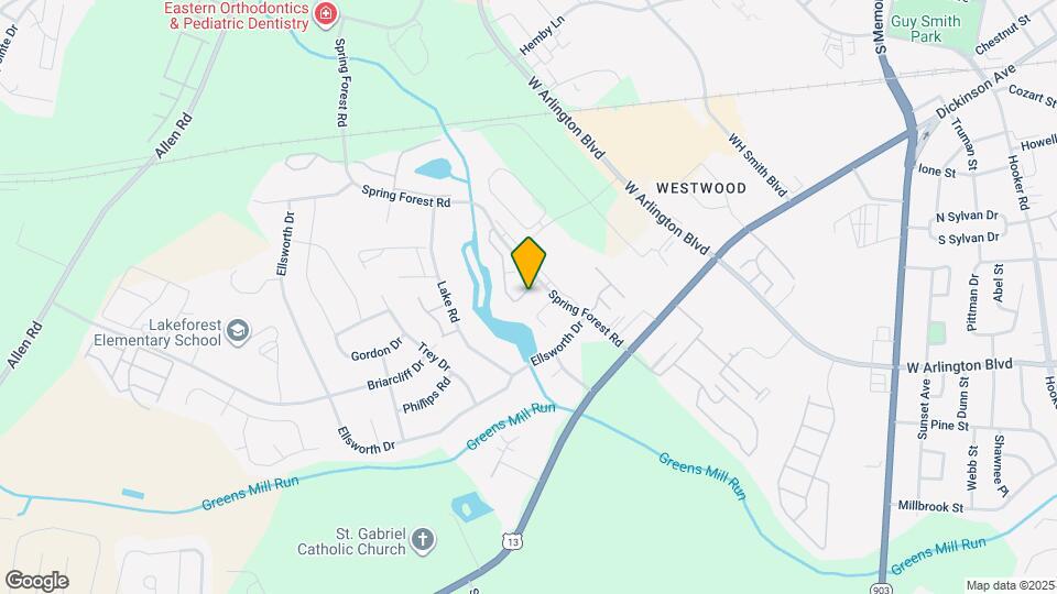 930 Spring Forest Rd Map and Location Details