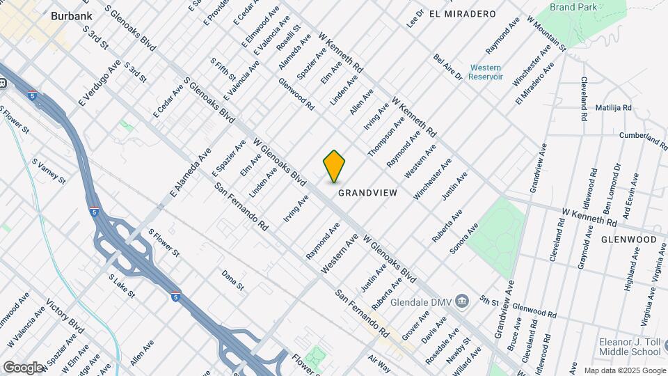 1115 Thompson Ave Map and Location Details